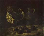 Still life with Copper Kettle,Jar and Potatoes (nn040 Vincent Van Gogh